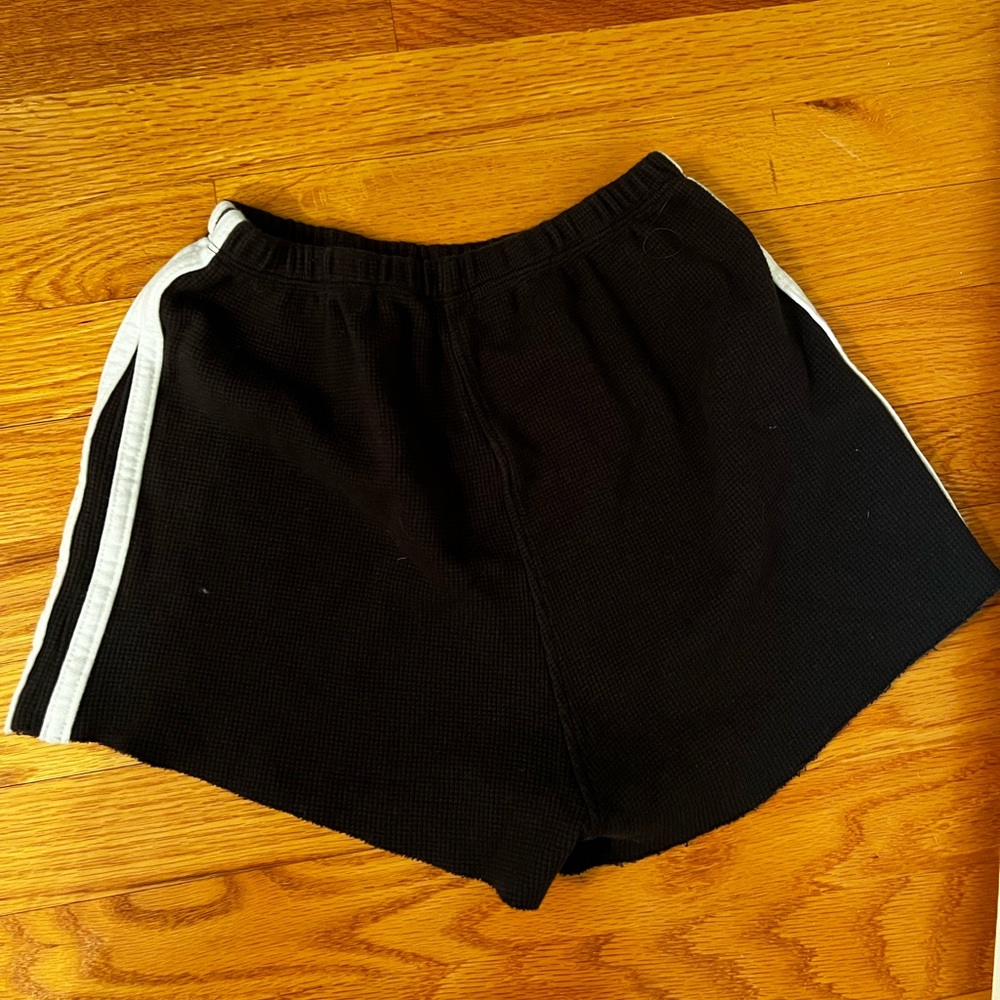 John Galt Black shorts with white stripe